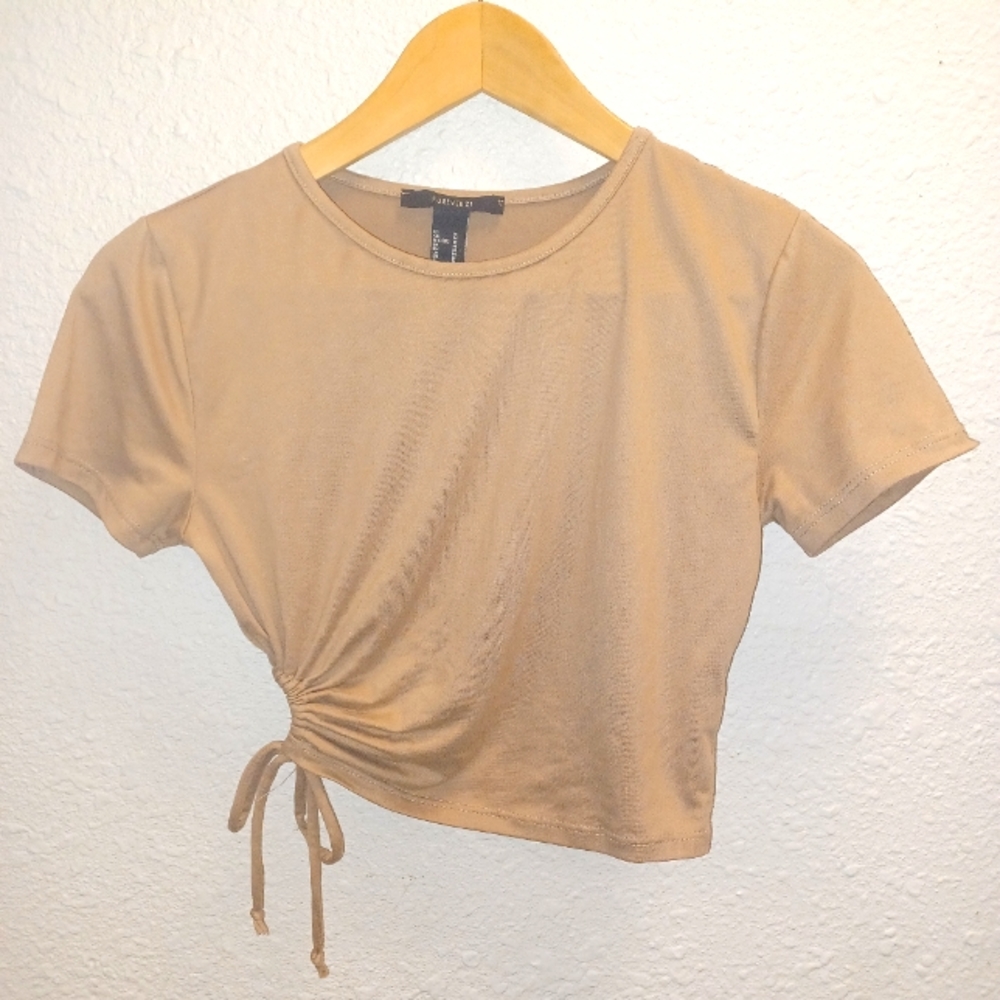 FOREVER 21 NUDE CROP TOP